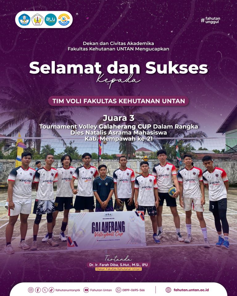 Juara 3 Tournament Volley Galaherang CUP Dalam Rangka Dies Natalis Asrama Mahasiswa Kab