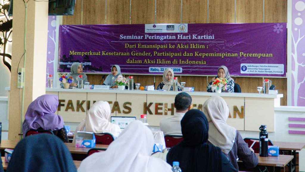 Narasumber Women Champions pada Talkshow Hari Kartini di Fakultas Kehutanan UNTAN.