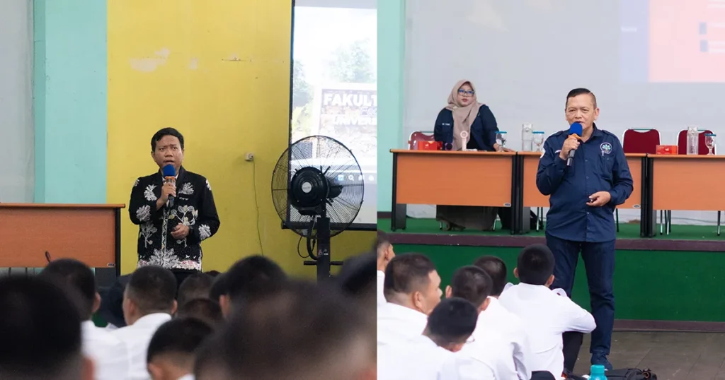 Pemaparan materi Bidang Minat Manajemen Hutan oleh Endi Ramadhani dan Teknologi Hasil Hutan oleh Ir M Dirhamsyah.