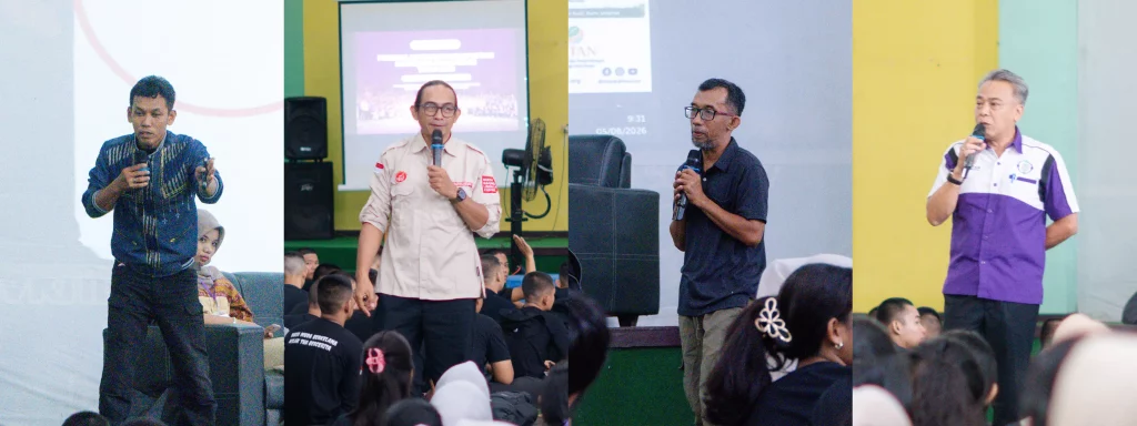 Panel wirausaha alumni IKAHUT UNTAN pada sesi Creative Forestpreneur PKKMB Fahutan.