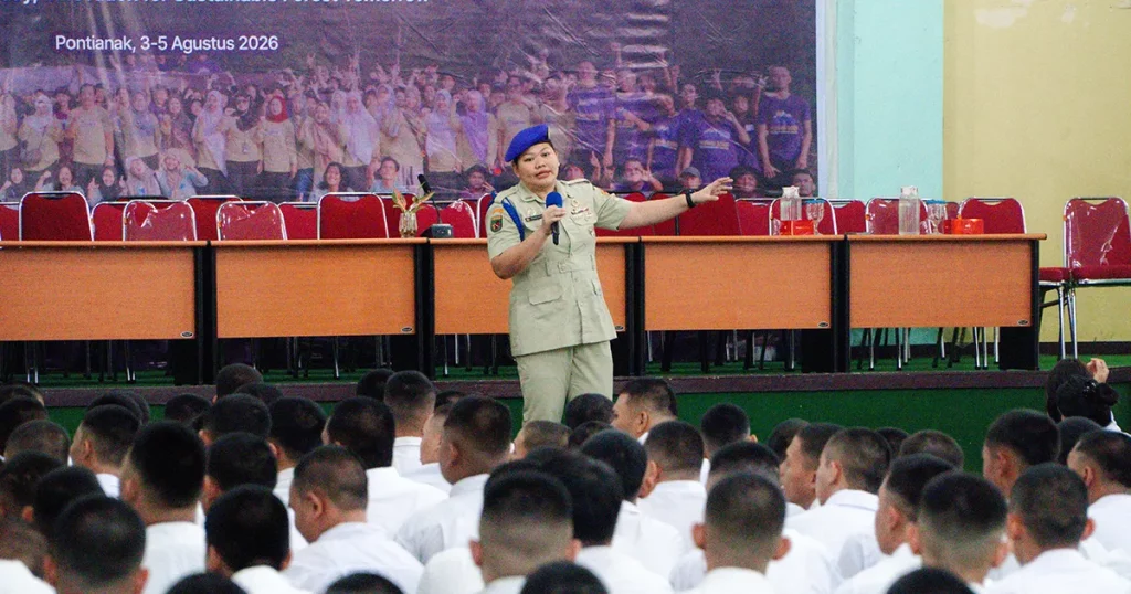 Sesi TENGKAWANG Patriot oleh MENWA UNTAN mengenai materi bela negara dan pencegahan radikalisme.