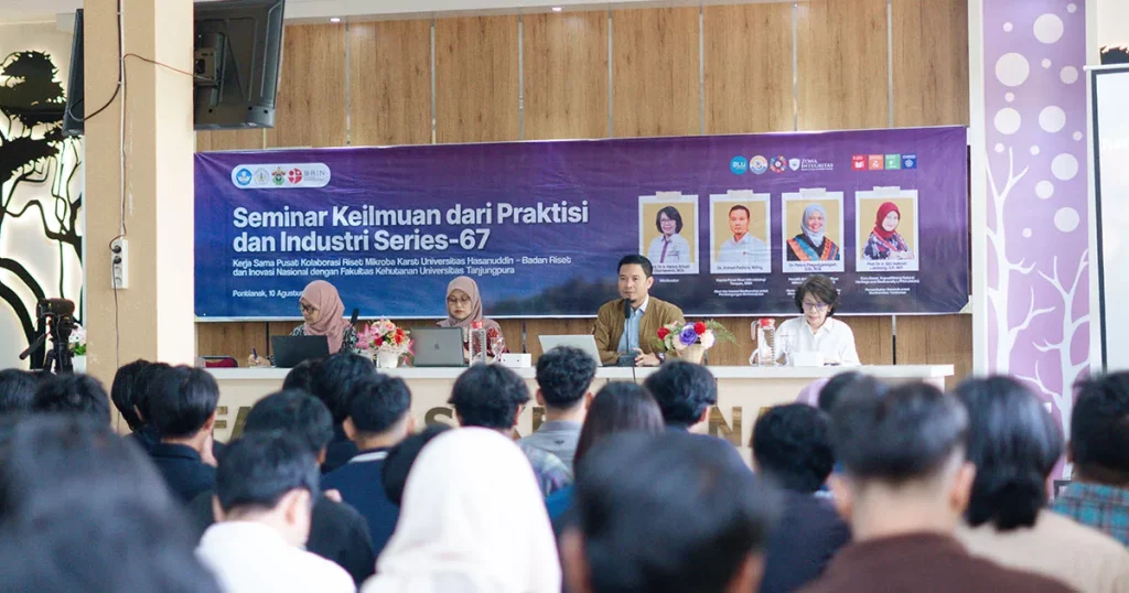 Pembukaan Seminar RAMIN Series-67 Fahutan UNTAN bersama BRIN dan UNHAS di Aula Bungur.